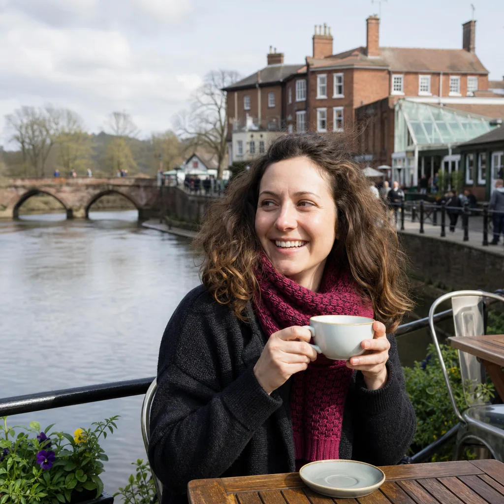 Selection of natural portrait and activity photographs for an online dating profile